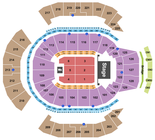 Chase Center Journey Seating Chart